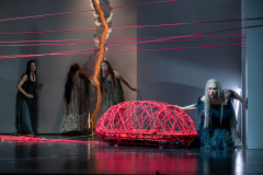 ARIADNE AUF NAXOSOper in einem Akt nebst einem Vorspiel von Richard StraussLibretto von Hugo von Hofmannsthal In deutscher Sprache mit deutschen ÜbertitelnTiroler Landestheater InnsbruckPremiere 20.09.2025MUSIKALISCHE LEITUNGGerrit PrießnitzREGIE Nina RussiBÜHNE Susanne GschwenderKOSTÜME Annemarie BullaVIDEO Robi VoigtDRAMATURGIEKatharina Duda, Diana Merkel, Johanna WildlingDER HAUSHOFMEISTERChristoph KailEIN MUSIKLEHRERJacob PhillipsDER KOMPONISTCamilla LehmeierDER TENOR / BACCHUSFlorian SternDER TANZMEISTERJakob NistlerDER PERÜCKENMACHERWilliam Tyler ClarkLAKAIQi WangZERBINETTAAnnina WachterPRIMADONNA /ARIADNEAnna GablerHARLEKINBenjamin ChamandySCARAMUCCIOWilliam BlakeTRUFFALDINOliver SailerBRIGHELLAJason LeeNAJADEHazel NeighbourDRYADEAbongile FumbaECHOAnastasia LermanORCHESTERTiroler Symphonieorchester Innsbruck